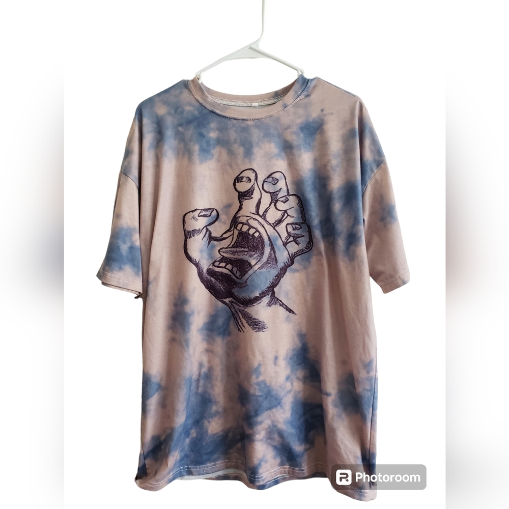 Women's L Santa Cruz Tie Dye Graphic Shirt